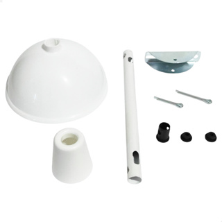 Kit Completo Haste Ventilador De Teto Branco Universal suporte motor acessórios todos modelos em Oferta na Shopee