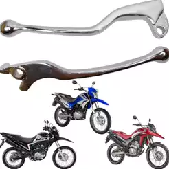 Par Manete Cromado Nxr Bros 150 160 Xr 250 Tornado Xre 300 Nx4 Falcon Freio a Disco