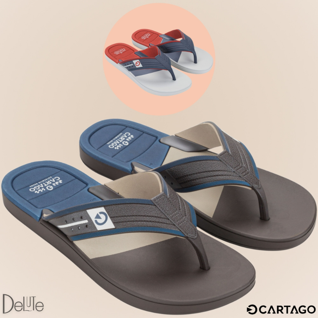 Chinelo de Dedo Cartago Modelo Dallas Casual Masculino Ultra Confortável Sola Antiderrapante Adulto