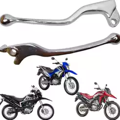 Par Manete Cromado Nxr Bros 150 160 Xre 300 Freio a Disco