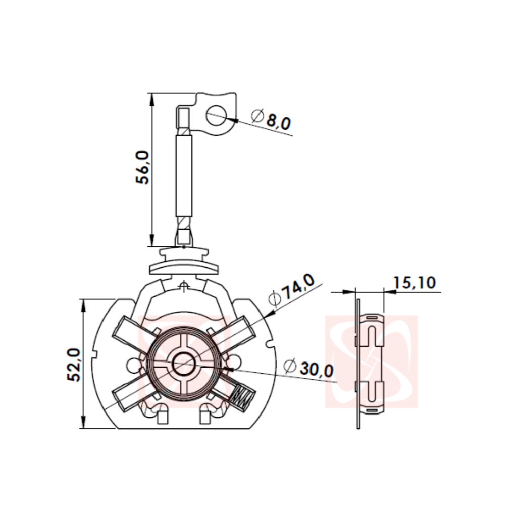 Porta Escova de Partida Bosch Gol G5 Montana Uno Fire 12V — imagem 2 de 2