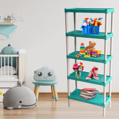 Organizador Modular de Plástico com Pezinhos Estante Multiuso Decorar Quarto Sala