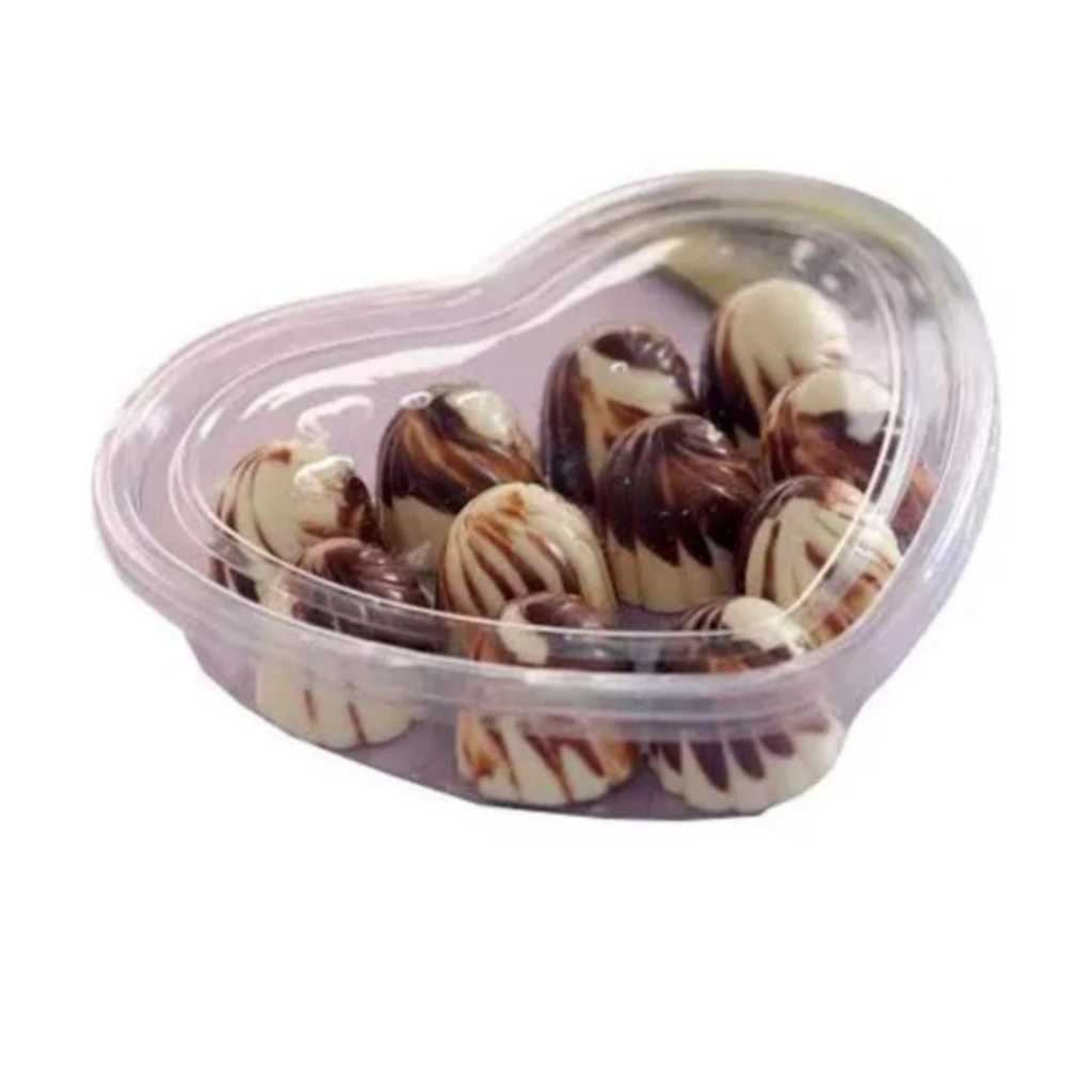 Embalagem de Coração p/ Doces Sobremesas  G620 10 unidades em Oferta na Shopee
