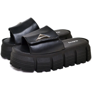 Sandália Plataforma Tratorada Feminina Preto Original Dubuy Tyla 2086DB em Oferta na Shopee