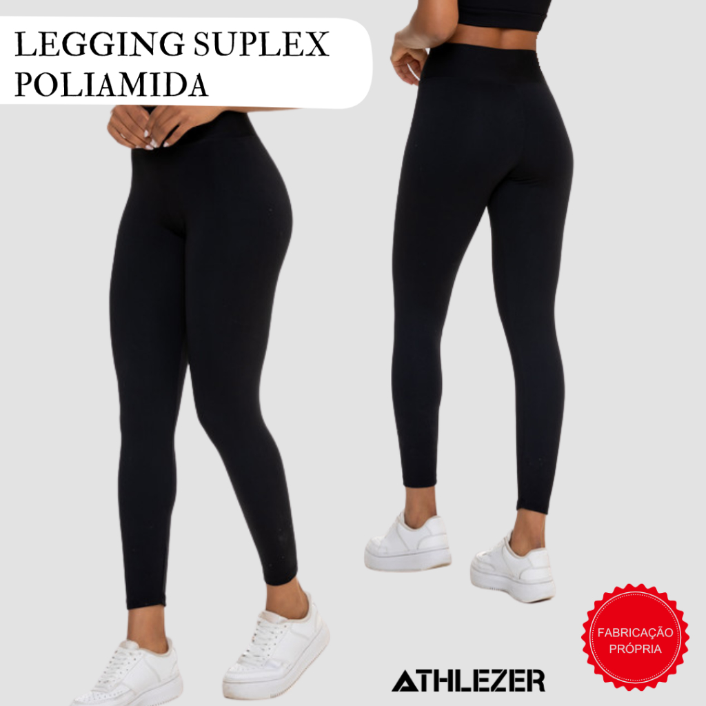 CALÇA LEGGING BÁSICA DE POLIAMIDA  PRETO 1001-A-C2