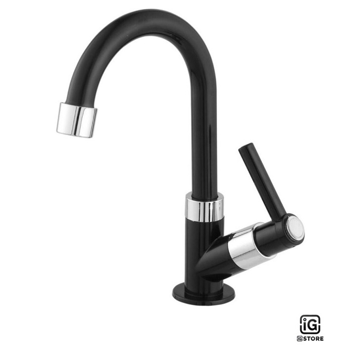 Torneira Lavatório Bica Móvel Banheiro Preta 1/4 de volta em Oferta na Shopee