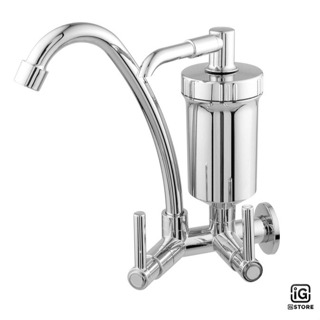 Torneira com Filtro Bica Móvel Parede Abs 1/4 de volta com Filtro em Oferta na Shopee