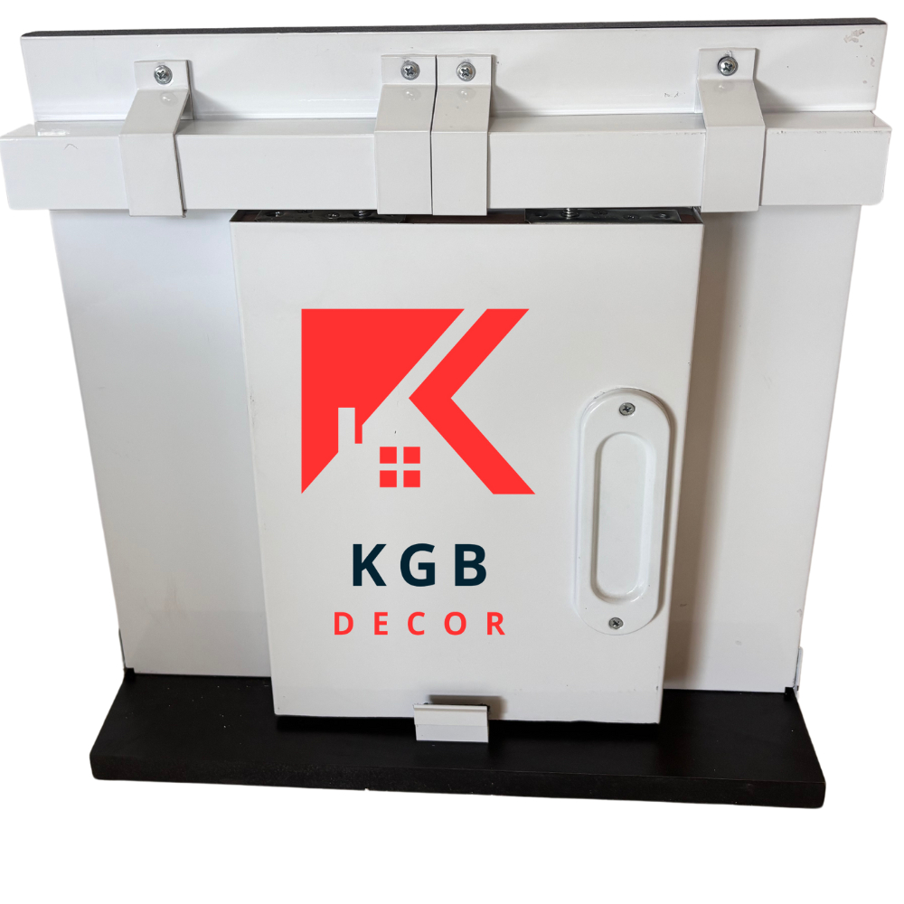 Kit Trilho Porta De Correr Roldana 1,5 Metros portas Até 80kg Branco