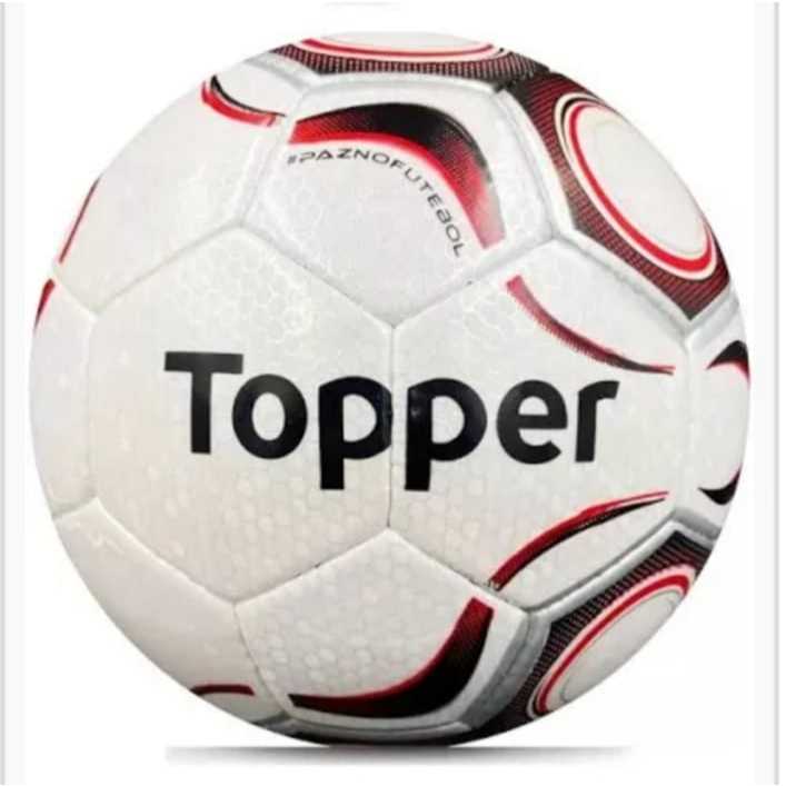 Bola Society Topper Maestro Pro Costurada Branca e Vermelha