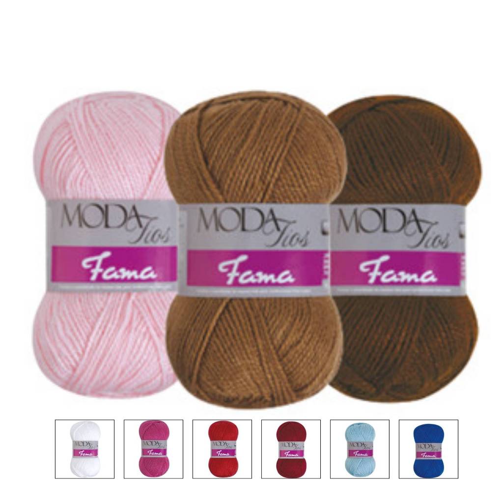 Fio Lã Fama Moda Fios 100g - 210 m Tricô Crochê