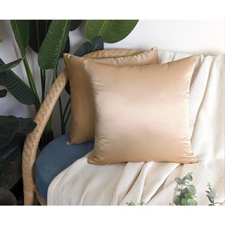 Kit 2 Capa De Almofada Brilhante Cetim Seda 45x45 Decoração Casa Home em Oferta na Shopee