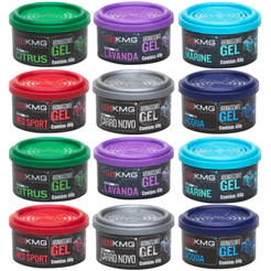 Kit Com 12 Unidades Aromatizante Para Carro Em Gel 60g