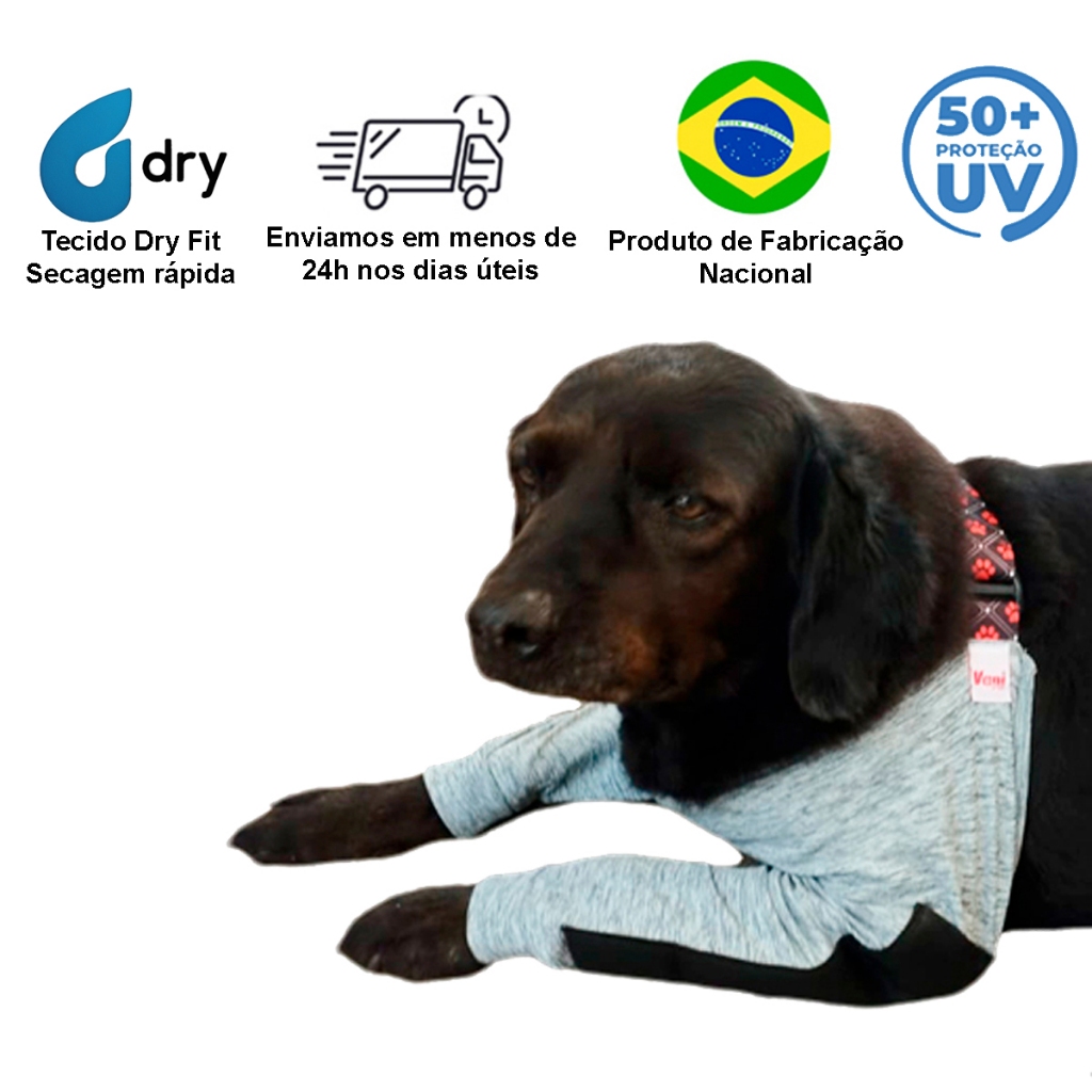 Cotoveleira Ortopédica Acolchoada Para Cachorros - Pernas Dianteiras - Proteção Calos e Higromas