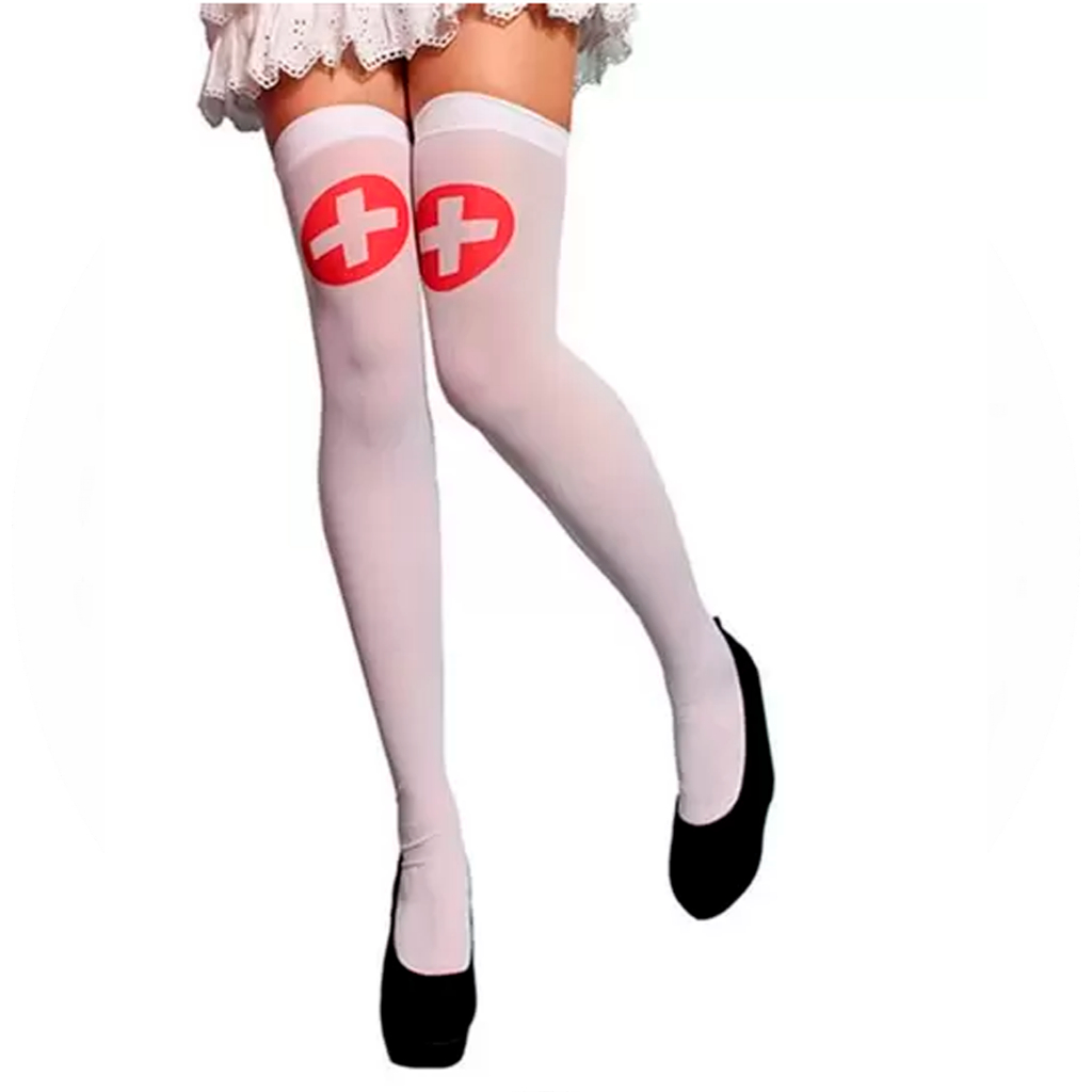 Meia Enfermeira. Meia para fantasia, meia para carnaval