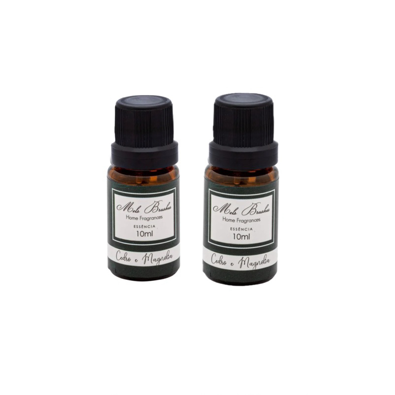 kit 2 Essências Cedro e Magnólia - 10ml Mels Brushes.