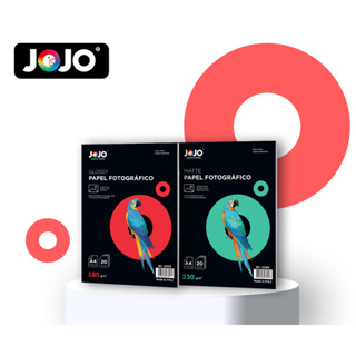 Kit Papel Fotográfico 180g Glossy 100 Folhas + 230g Matte 100 Folhas p/ InkJet JOJO PAPER em Oferta na Shopee