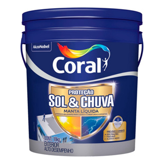 Coral Borracha Liquida Revestimento Acrílico de Alta Elasticidade Para Lajes e Telhados 18kg em Oferta na Shopee
