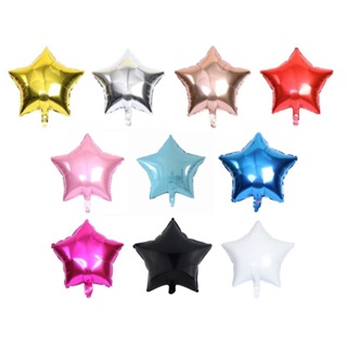10 Balões Estrela Metalizado 18 Polegadas 45cm em Oferta na Shopee