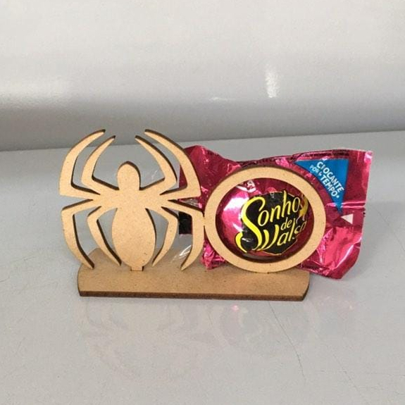 Kit 35 Porta Bombom Homem Aranha Lembrancinha Festa Temática Super Heróis Em Madeira MDF