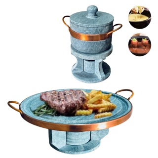 Kit 2 Fondue 1 De Carne 27 Cm E Outro De Queijo 500 Ml em Oferta na Shopee