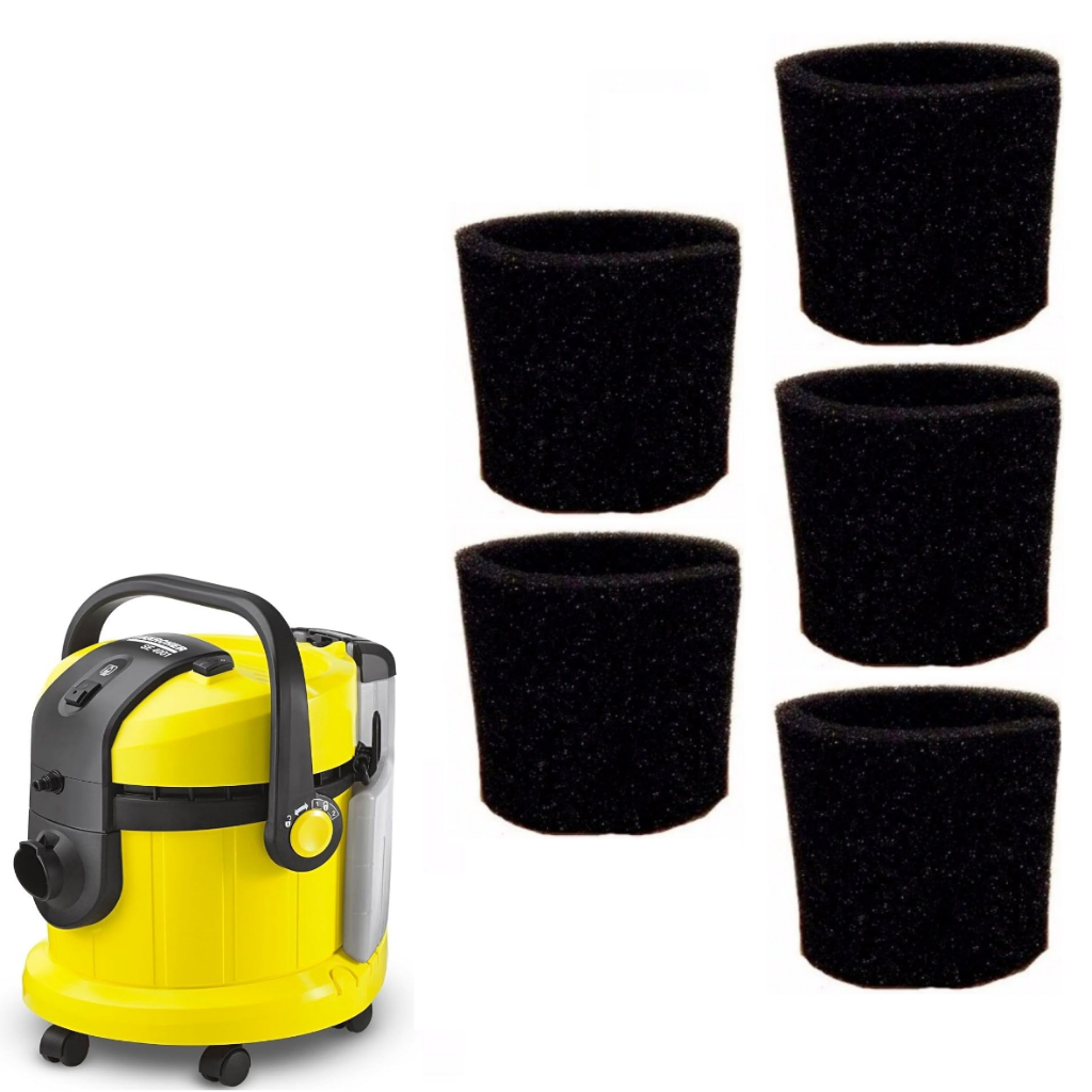 5 Unidades Filtro Permanente Espuma Extratora Karcher Se4001 SE 4001
