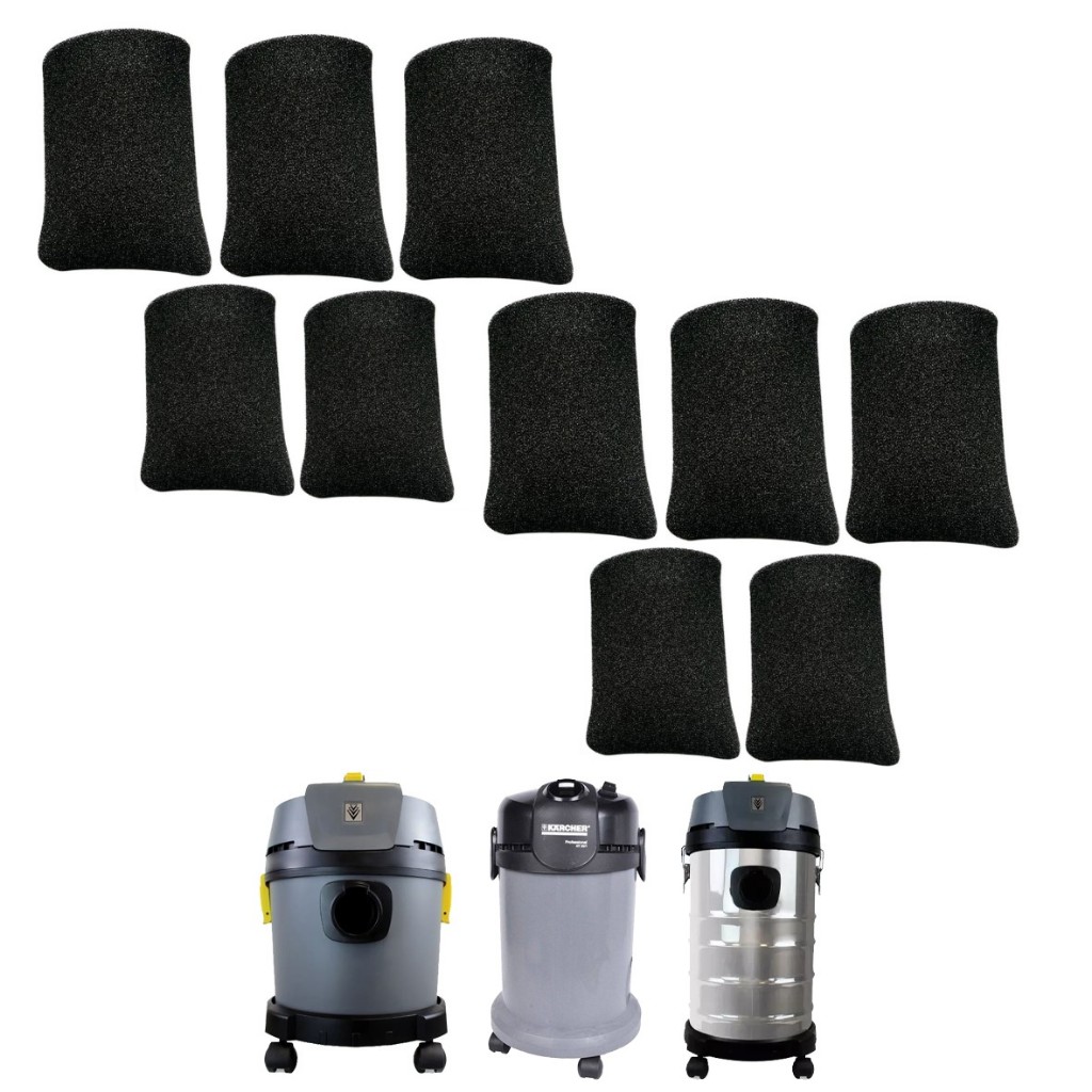 10 Unidades Filtro De Espuma Permanente Karcher Para Aspirador NT e Extratora