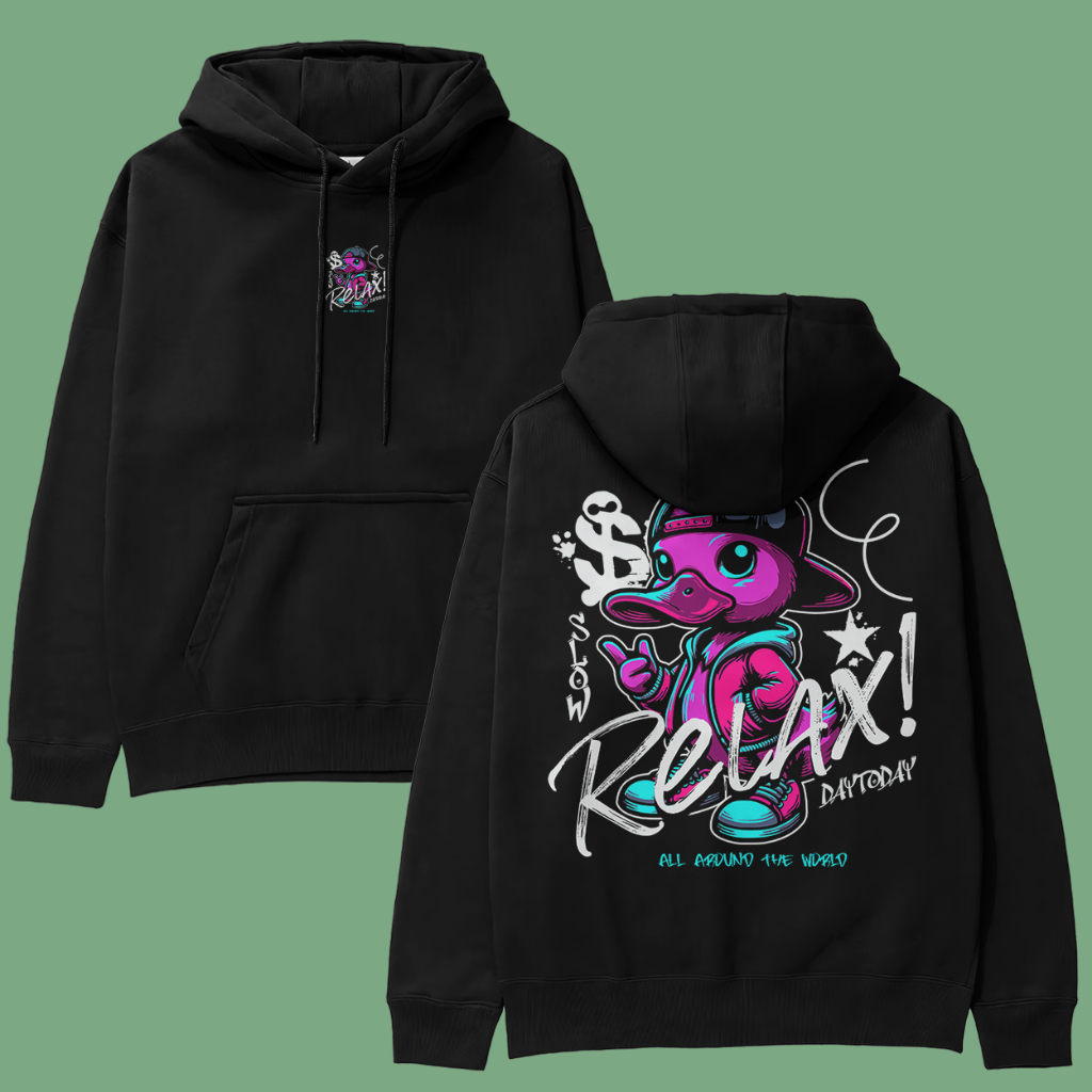 Moletom Duck Relax para o frio em DTF