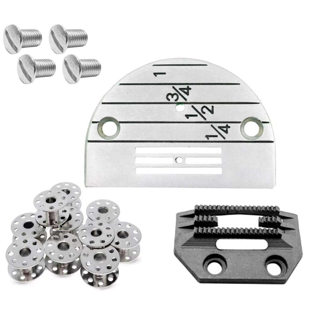 Chapa Agulha Dente 4 Carreiras Costura Leve Reta Industrial