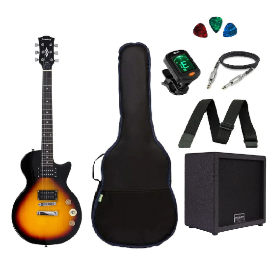 Kit Guitarra Strinberg Les Paul Lps200 Caixa Amplificada