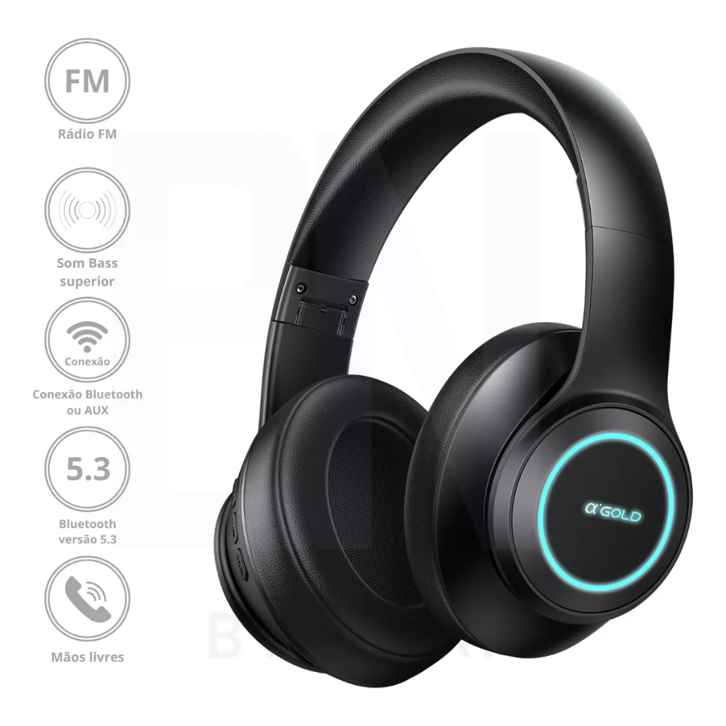 Fone de ouvido Headfone sem fio qualidade premium Anti-interferencia