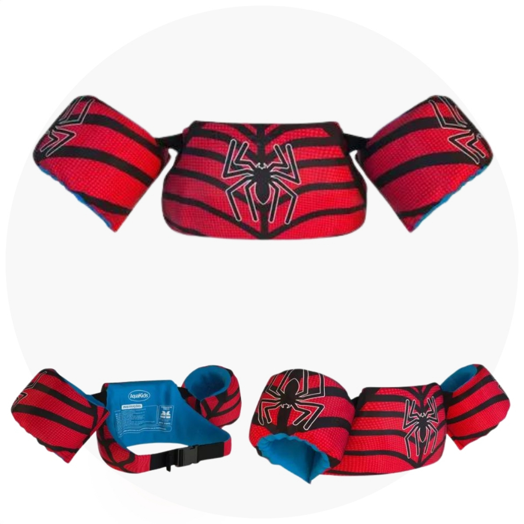 Detalhes do Boia Colete Braço Infantil para Piscina Praias Salva Vidas Vários Personagens Nash