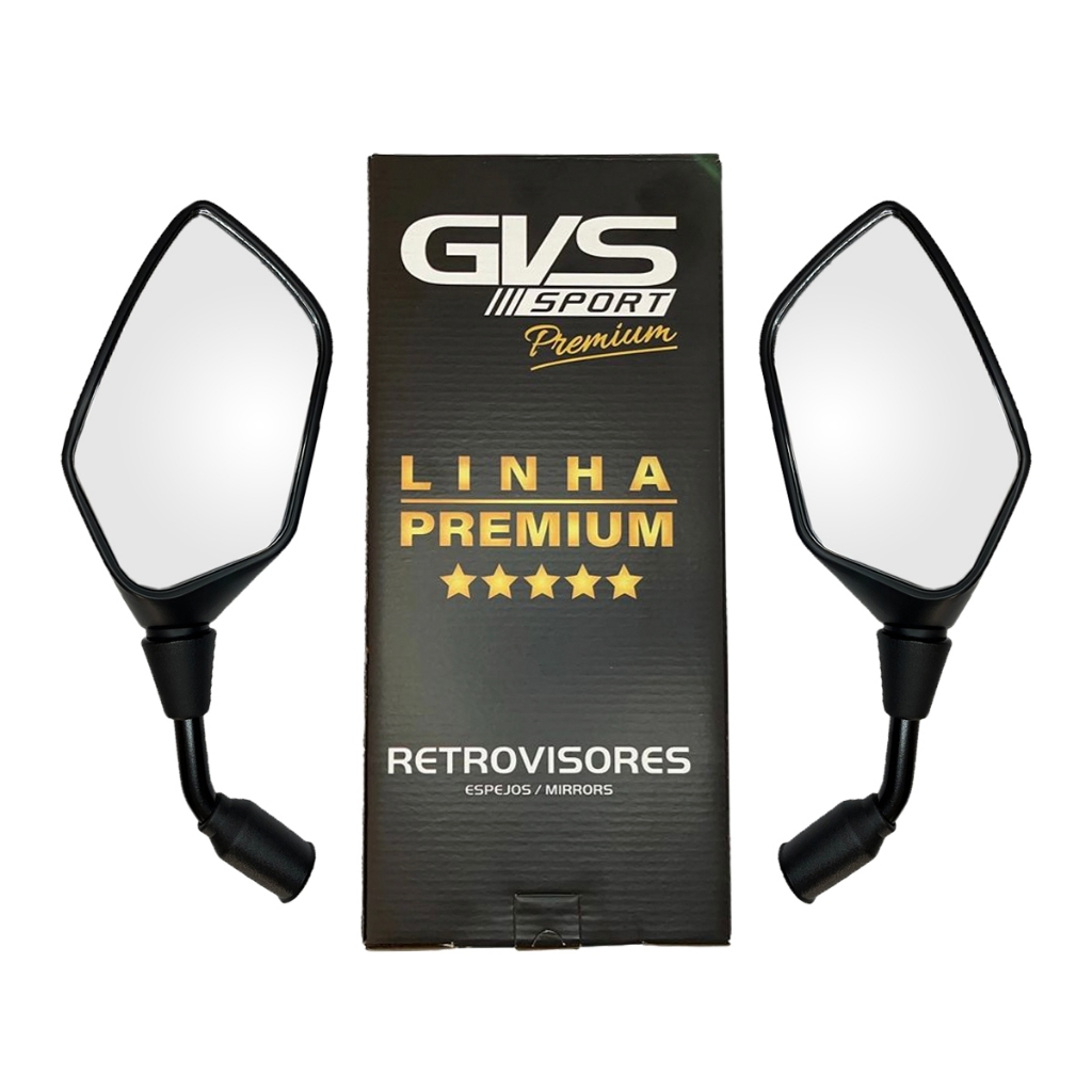 Retrovisor Moto Honda Elite 125 Lente Convexa Gvs Premium em Oferta na Shopee