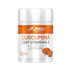 Curcumina Com Vitamina E 130mg 30 Cápsulas Bodyaction