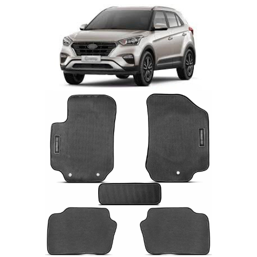 Jogo De Tapetes 5 Peças PVC Preto Hyundai - Creta 2017 a 2024
