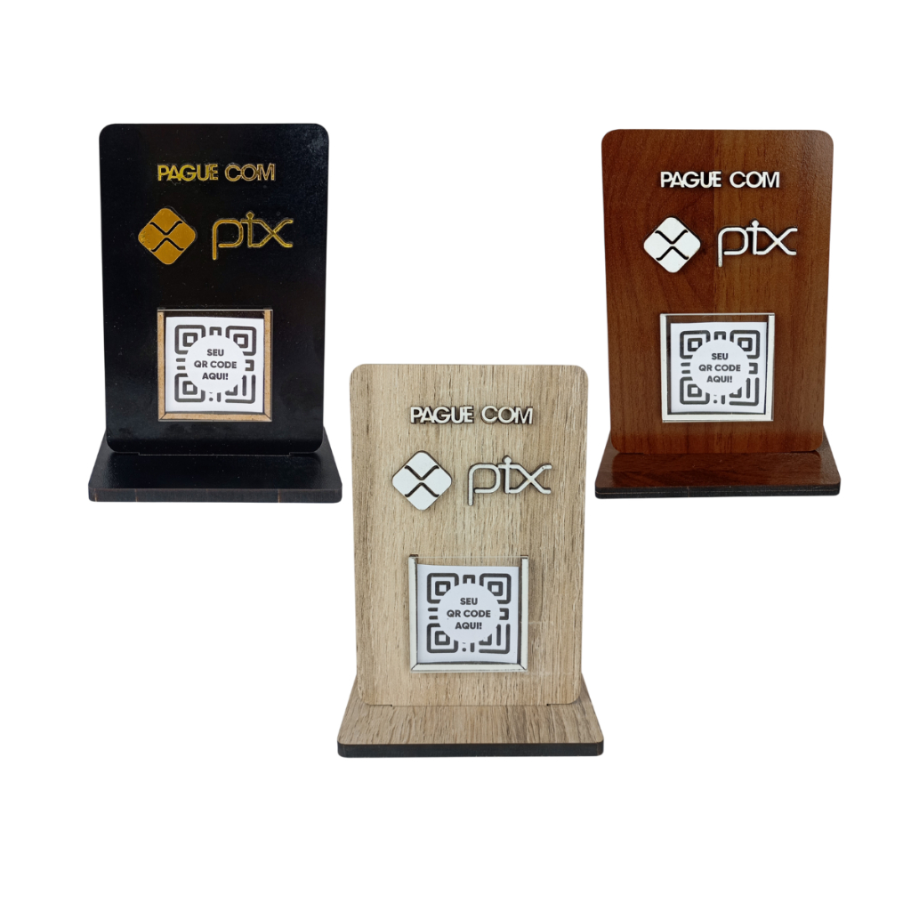 Placa Pix Pagamento Qr Code Balcão Clínica Decoração Mercado em Oferta na Shopee
