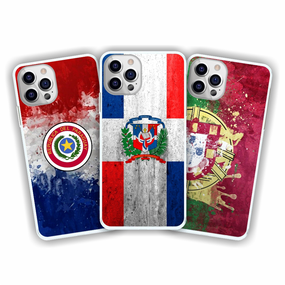 Capa de celular Bandeira capa personalizada Nigéria Paraguay Portugal Peru capinha