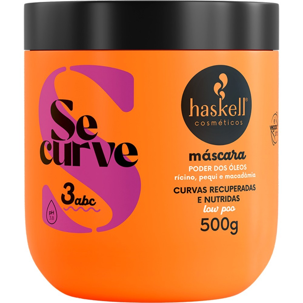 MASCARA PODER DOS OLEOS SE CURVE 500G HASKELL- LANÇAMENTO