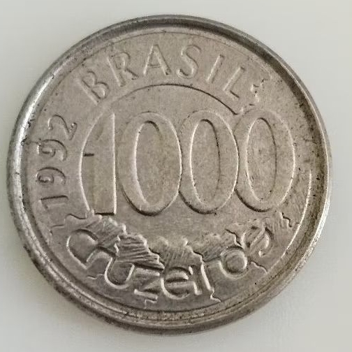Moeda Fauna Acará 1000 cruzeiros 1992