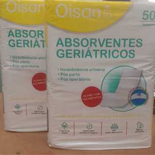 Absorvente Geriátrico 100unidades Pós Parto Pós Operatório 2 Pacotes Barato em Oferta na Shopee