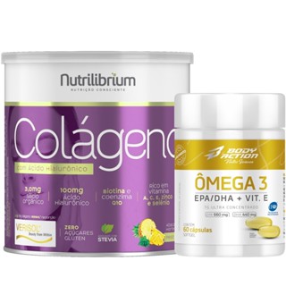 Kit Colágeno Verisol Ácido Hialurônico 200g + Ômega 3 Ultra Concentrado 60 Caps em Oferta na Shopee