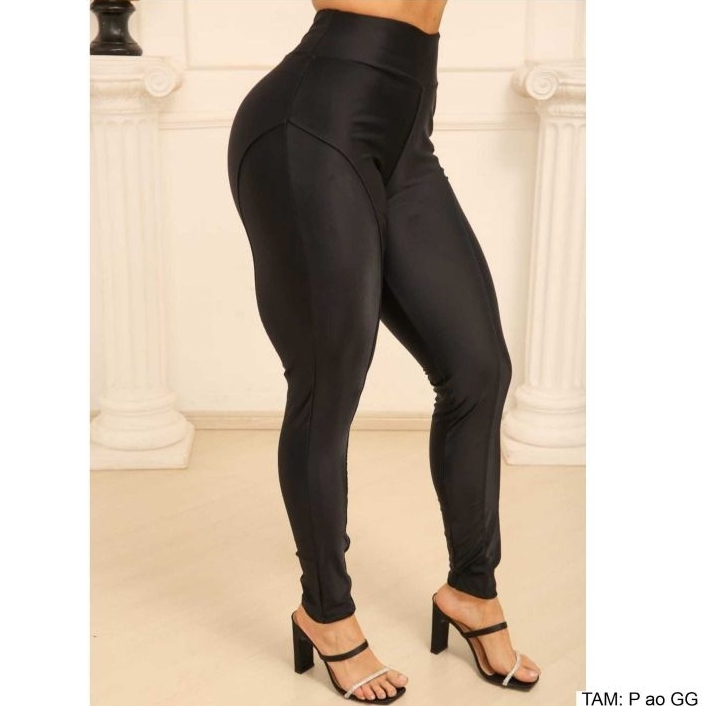 Calça legging Montaria Poliamida Fitness Feminina Modeladora Alta Compressão Alta Cintura para Corrida e Academia