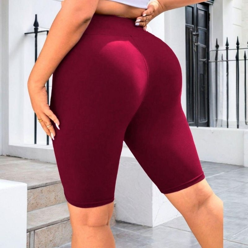 Bermuda Suplex Fitness Feminina Treino Legging Compressão Academia Alta Elasticidade Exercícios
