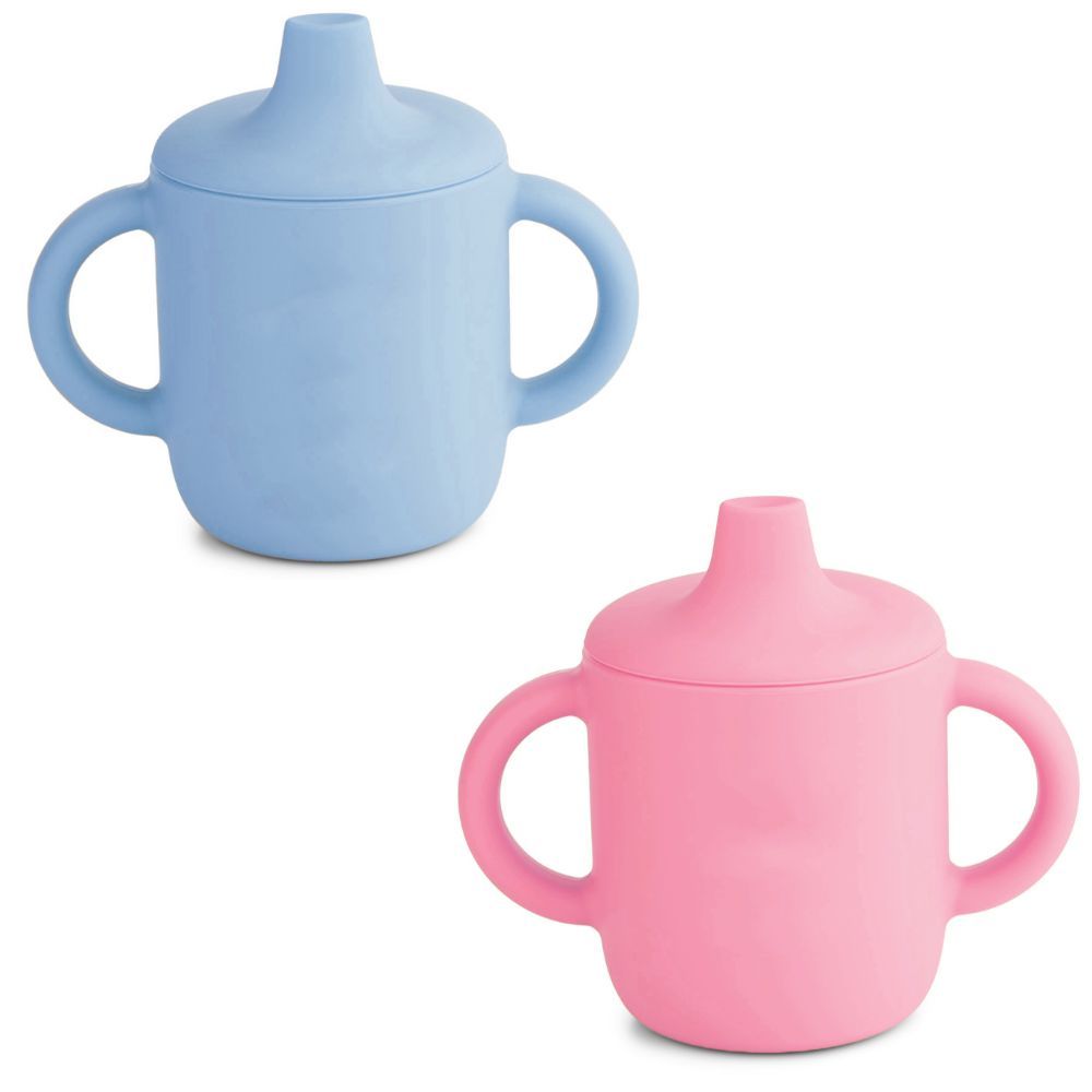 Copo De Transição Infantil  Em Silicone Com Alça E Bico Antivazamento Treinamento 150ml P/ Criança Introdução Alimentar