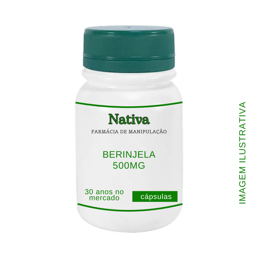 BERINJELA 500MG - COLESTEROL, TRIGLICERIDEOS E ANEMIA.