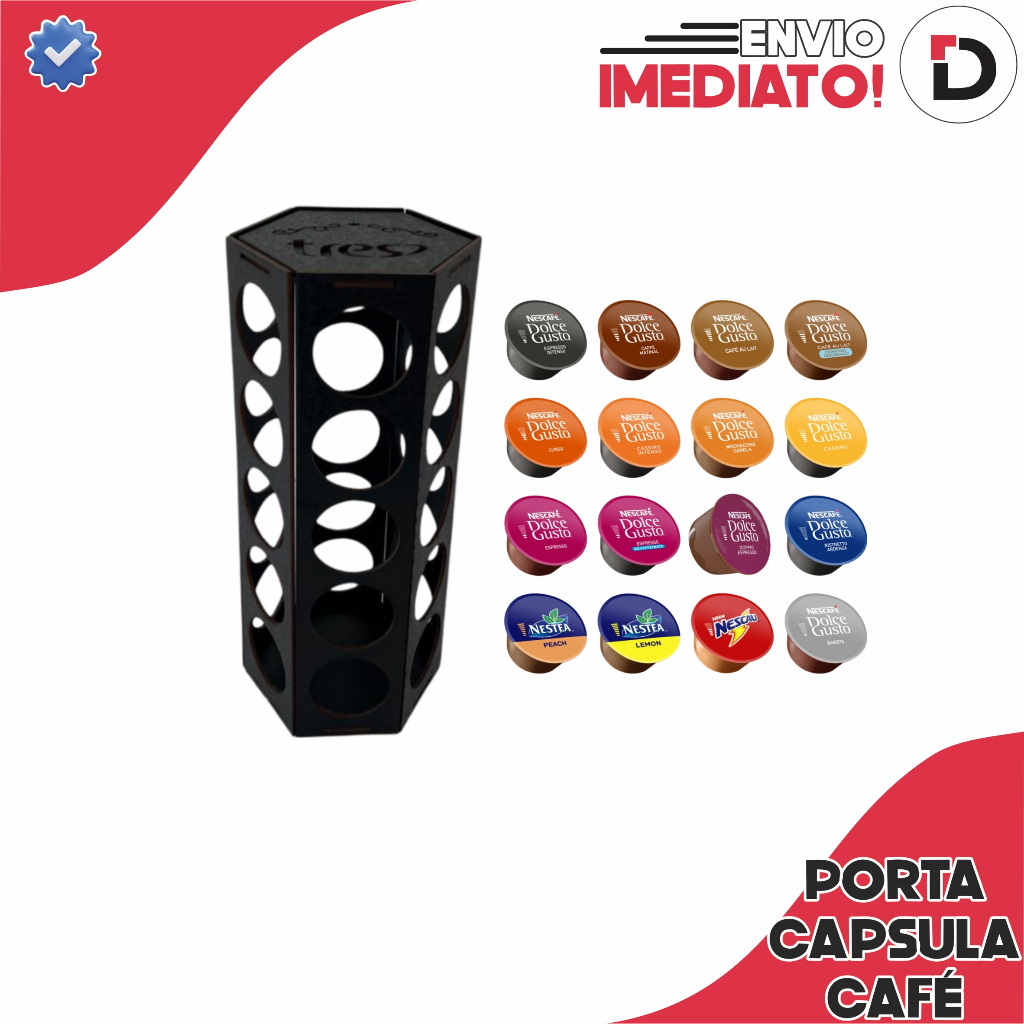 Porta Cápsulas Suporta Até 30 Cápsulas Nespresso Dolce Gusto Decoração