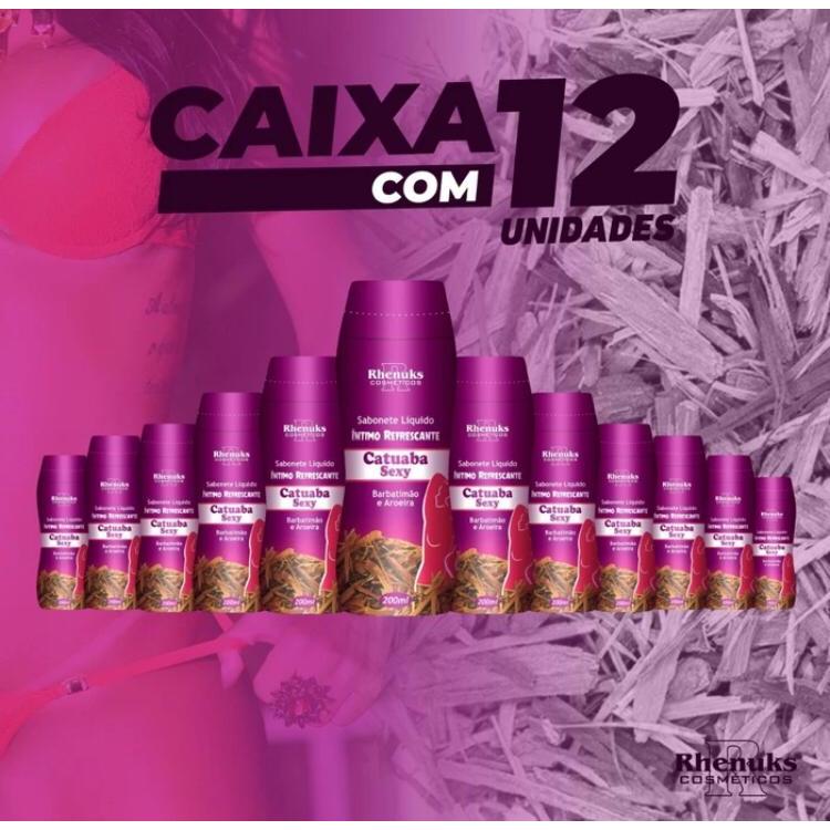 SABONETE INTIMO SABOR CATUABA SEXY RHENUKS KIT 12 UNIDADES ORIGINAL