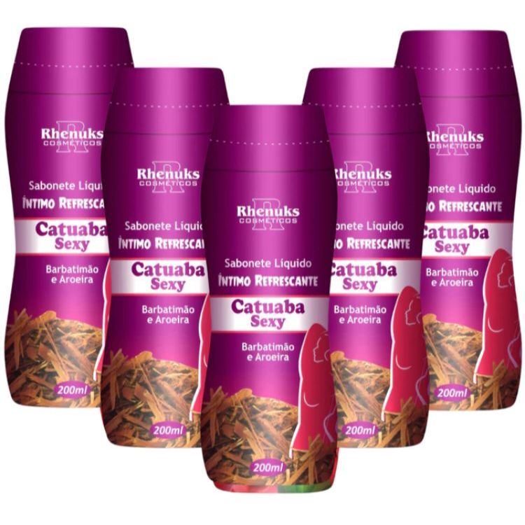 SABONETE INTIMO SABOR CATUABA SEXY RHENUKS KIT 5 UNIDADES ORIGINAL
