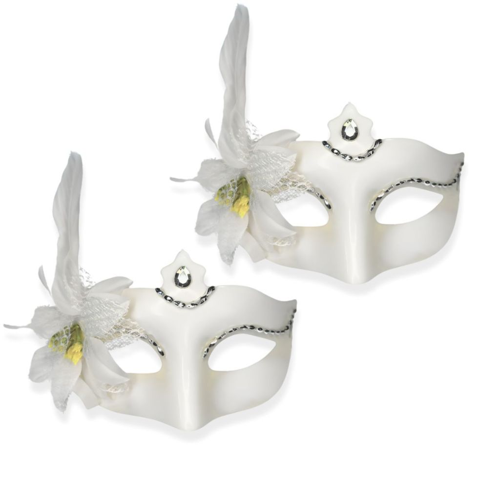 06 Máscara de Rosto Noiva Renda Baile De Fantasia Carnaval