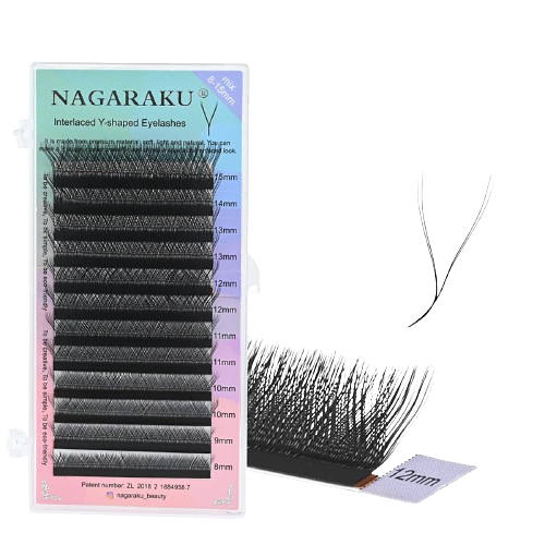 Cílios Nagaraku Volume Brasileiro 0.07D Y Tam único Mix em Oferta na Shopee