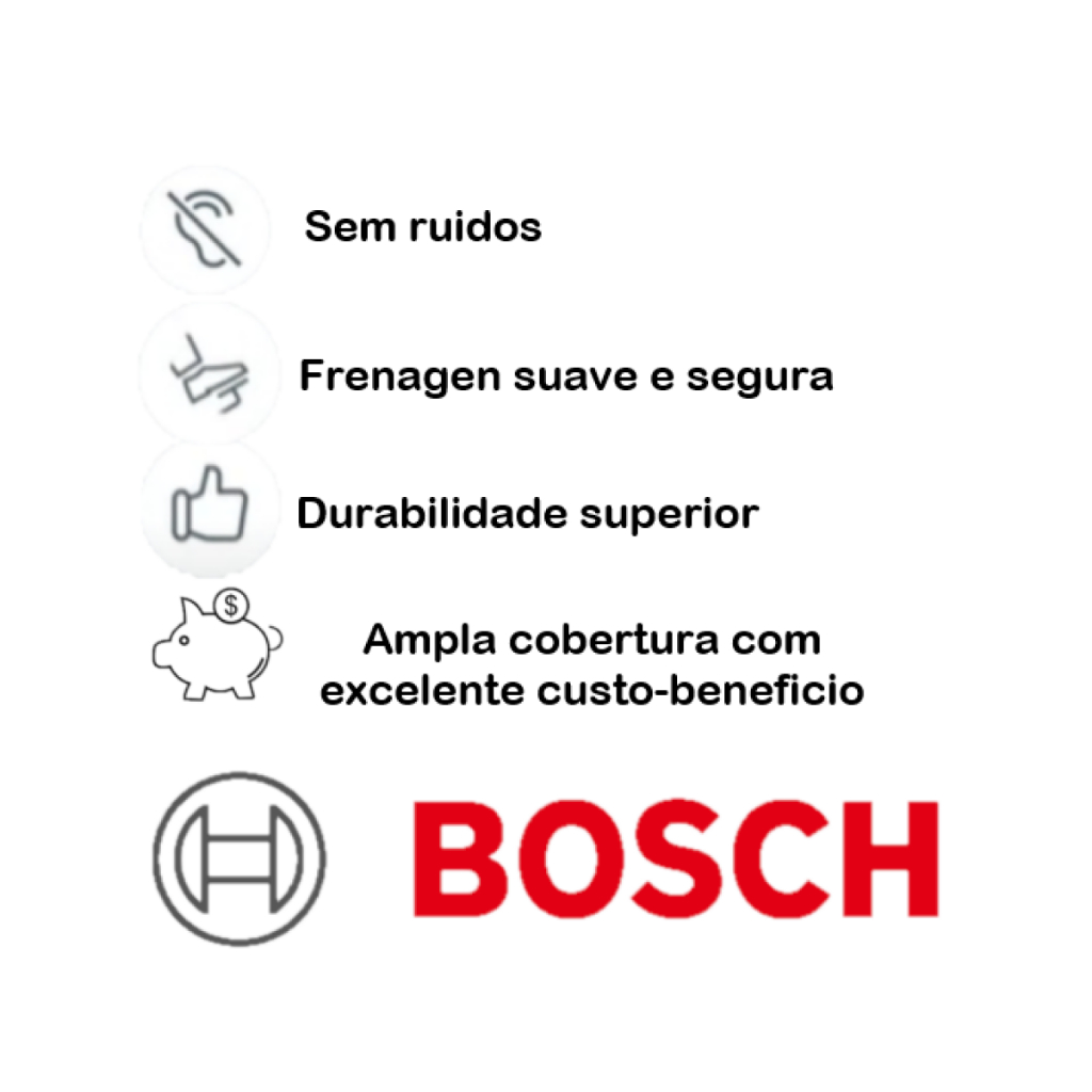 Detalhes do Pastilha Freio Traseira Jeep Compass Renegade Bosch